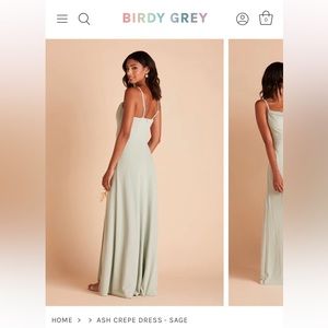 Birdy Grey, Ash Crepe Dress in Sage, size Medium